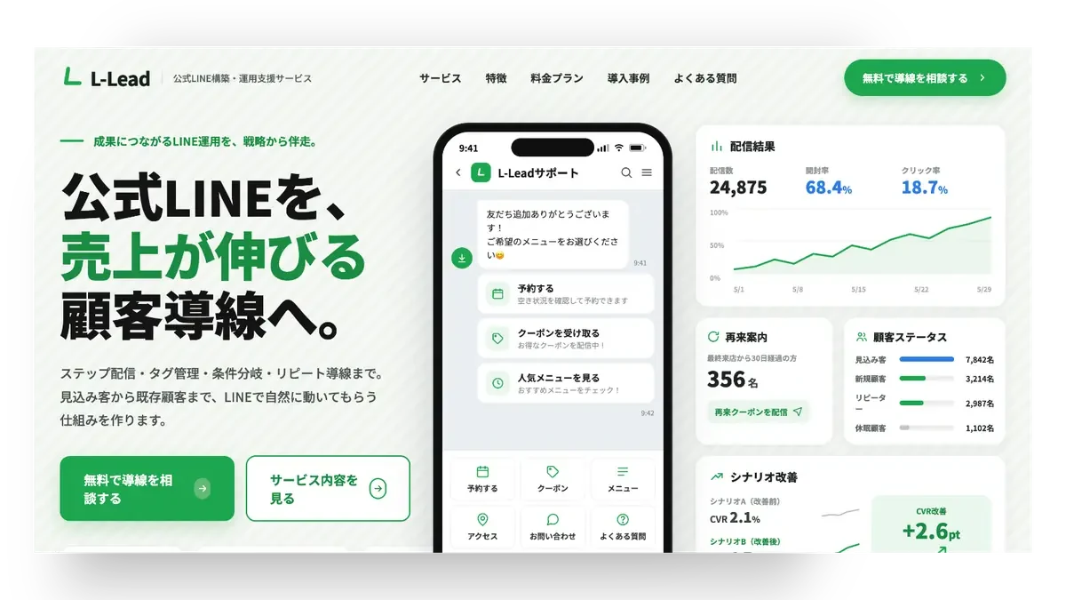 L-Lead Webサイト制作実績